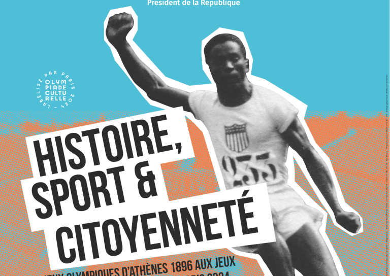 image d'un champion olympique qui sprinte