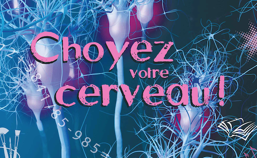 neurones sur fond bleu