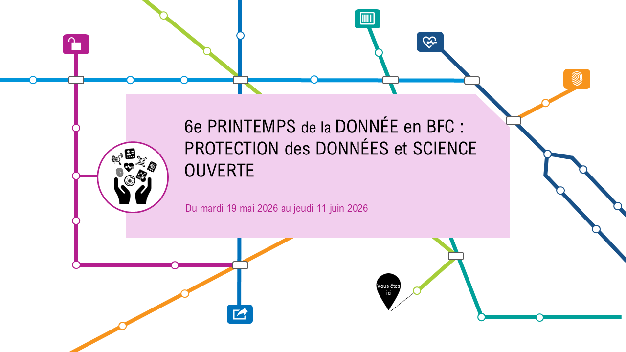 6e printemps de la donnée en BFC : protection des données et science ouverte